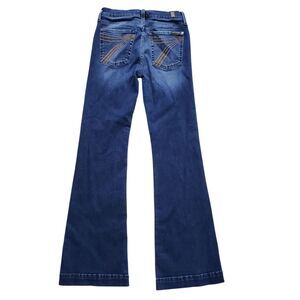 7 For All Mankind Tailorless Dojo Flared Jeans Womens 26 Wide Leg Denim